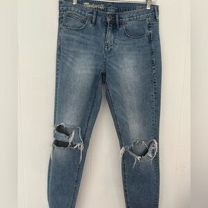 Madewell Boyjean Denim Jeans Distressed size 27 Boy Jean
